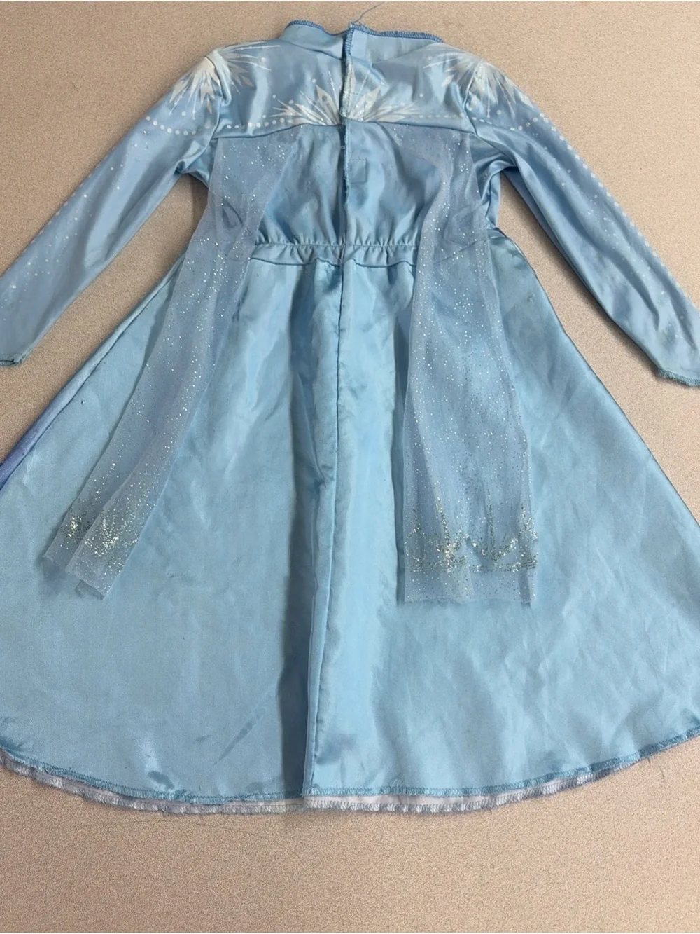 Disney Frozen II Light Blue Sparkle Dress Up Costume Dress
